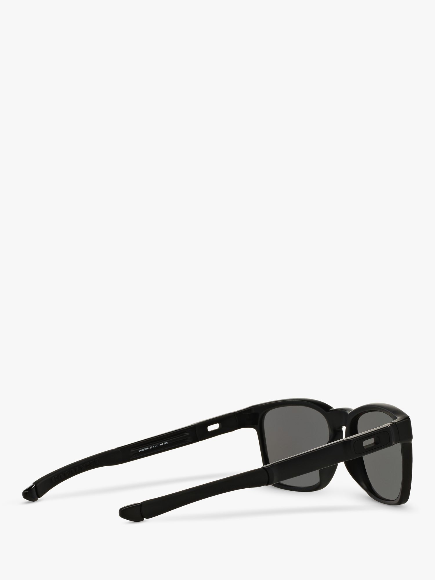 Oakley OO9272 Men's Catalyst Polarised Rectangular Sunglasses, Matte Black/Gradient
