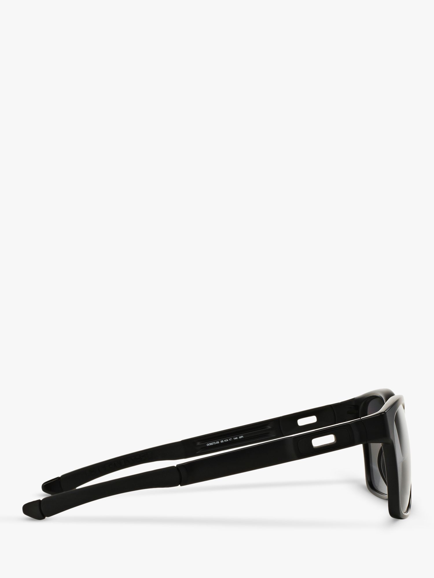 Oakley OO9272 Men's Catalyst Polarised Rectangular Sunglasses, Matte Black/Gradient