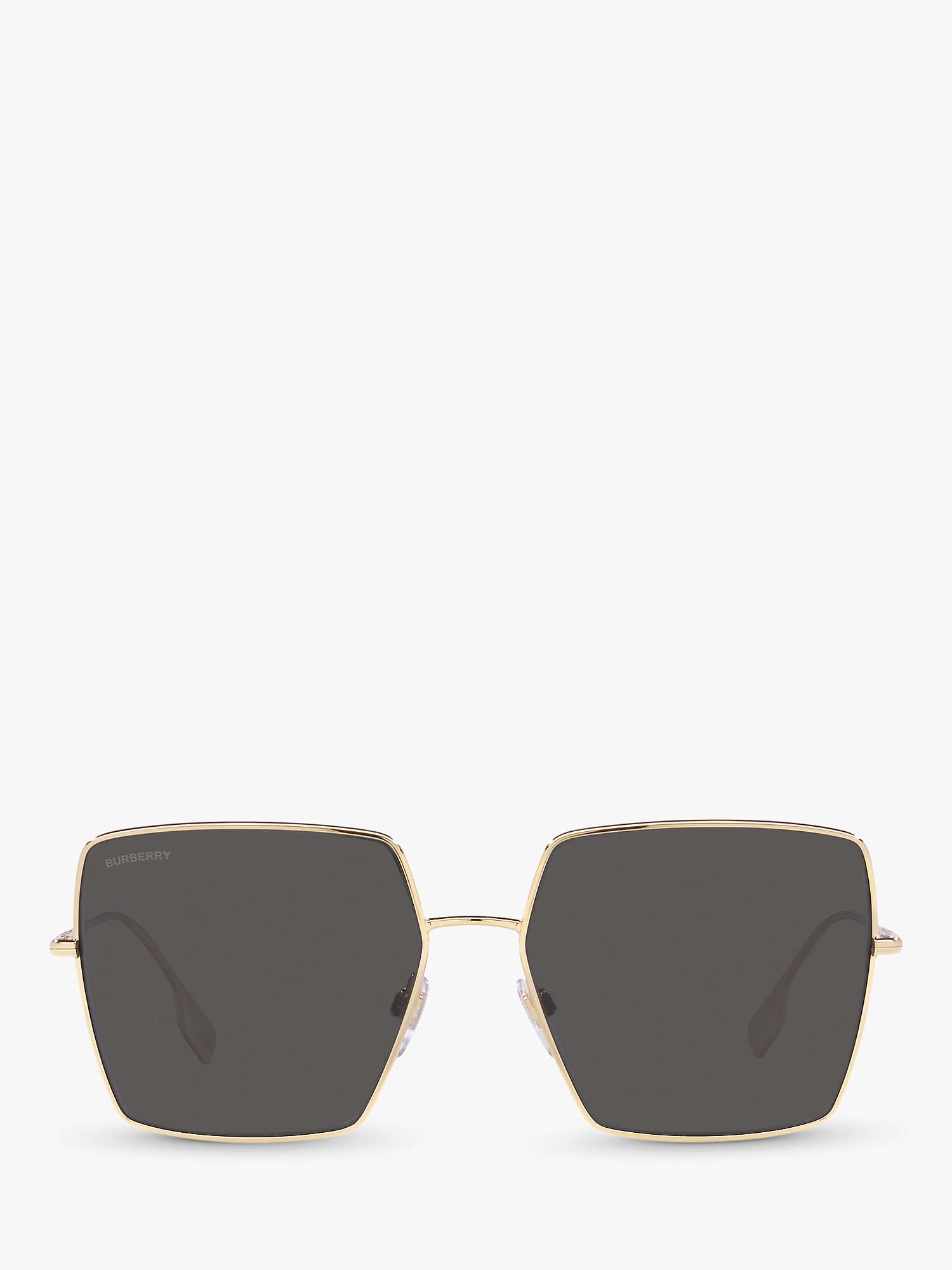 Buy Burberry BE3133 Women's Daphne Square Sunglasses, Gold/Grey Online at johnlewis.com