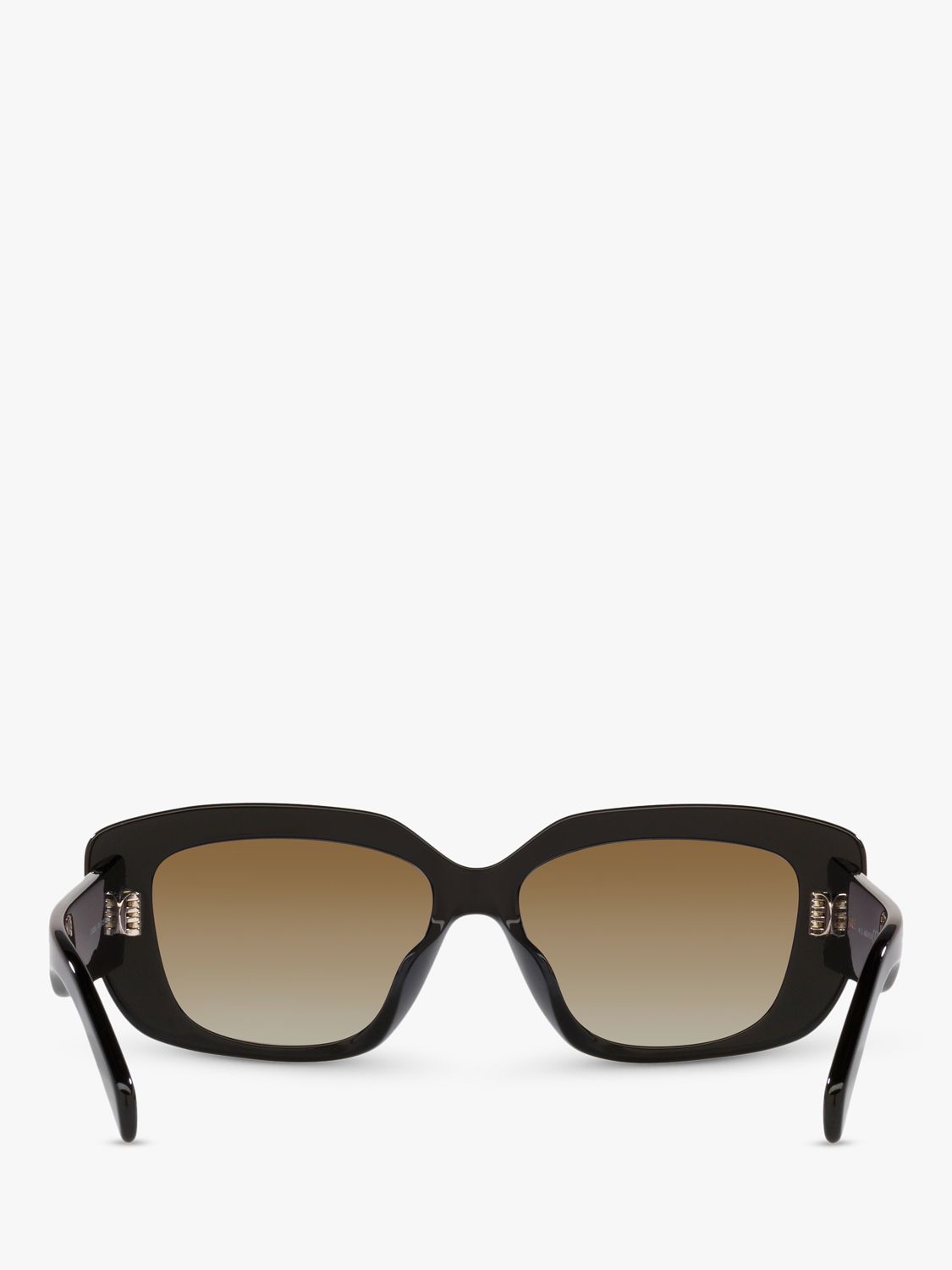 Buy Celine CL40216U Women's Rectangular Sunglasses, Black/Brown Gradient Online at johnlewis.com