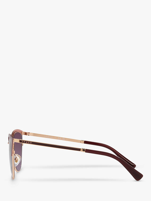 Vogue VO4251S Women's Butterfly Sunglasses, Bordeaux/Violet Gradient