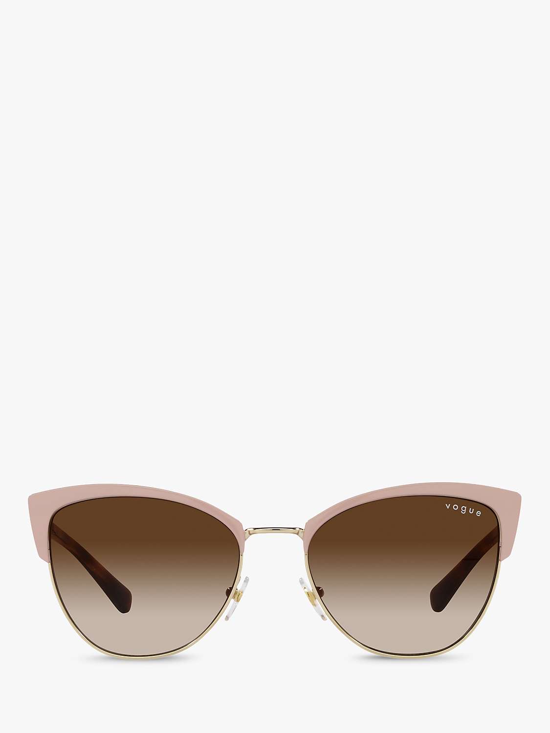 Buy Vogue VO4251S Women's Butterfly Sunglasses, Beige/Brown Gradient Online at johnlewis.com