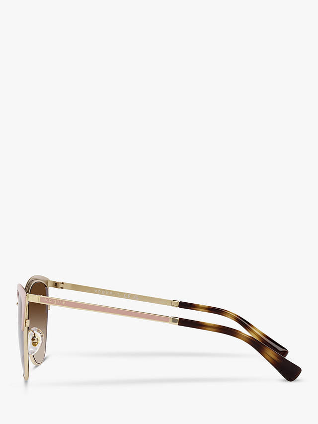 Vogue VO4251S Women's Butterfly Sunglasses, Beige/Brown Gradient