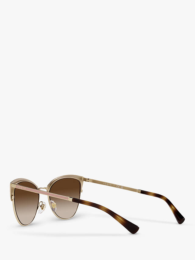 Vogue VO4251S Women's Butterfly Sunglasses, Beige/Brown Gradient