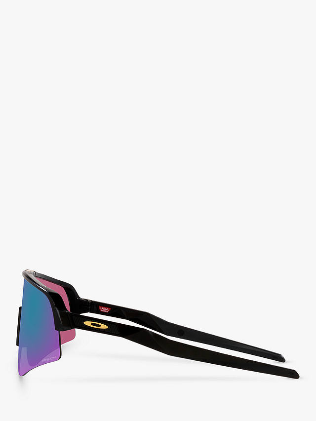 Oakley OO9465 Men's Sutro Lite Sweep Prizm Rectangular Sunglasses, Matte Black/Mirror Green