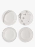 Royal Doulton Pacific Stone Porcelain Side Plate, Set of 4, 24cm, Grey