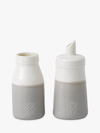 Royal Doulton Coffee Studio Porcelain Milk Jug & Sugar Shaker Set, Grey