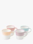 Royal Doulton 1815 Bright Colours Porcelain Mugs, Set of 4, 400ml, Assorted