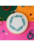 The Make Arcade Christmas Wreath Mini Embroidery Kit