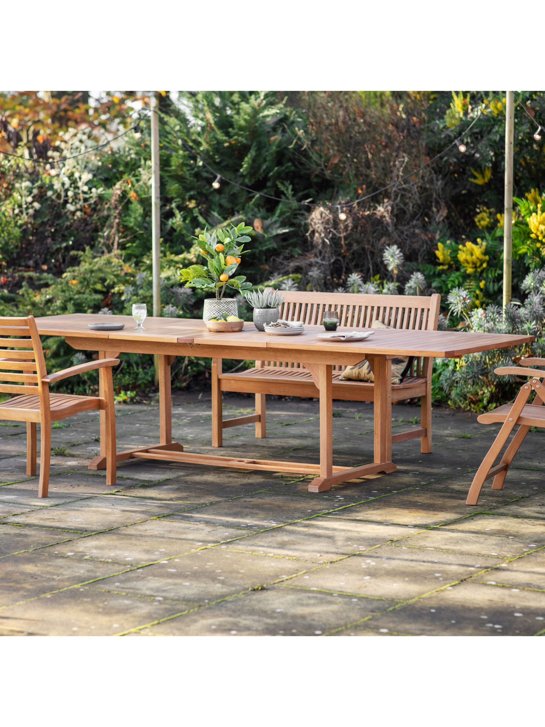 Photo of Gallery direct marconi wood garden extending dining table natural