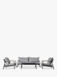 Gallery Direct Mellini 4-Seater Garden Lounge Set, Charcoal