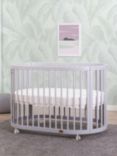 Boori Oasis Oval Cot with Mattress, Pebble