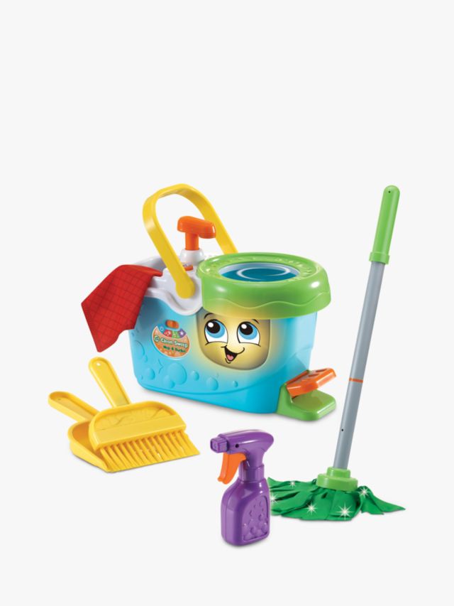 My First Cleaning Play Set with Lights & Sounds Vacuum, Broom, Mop and Pail