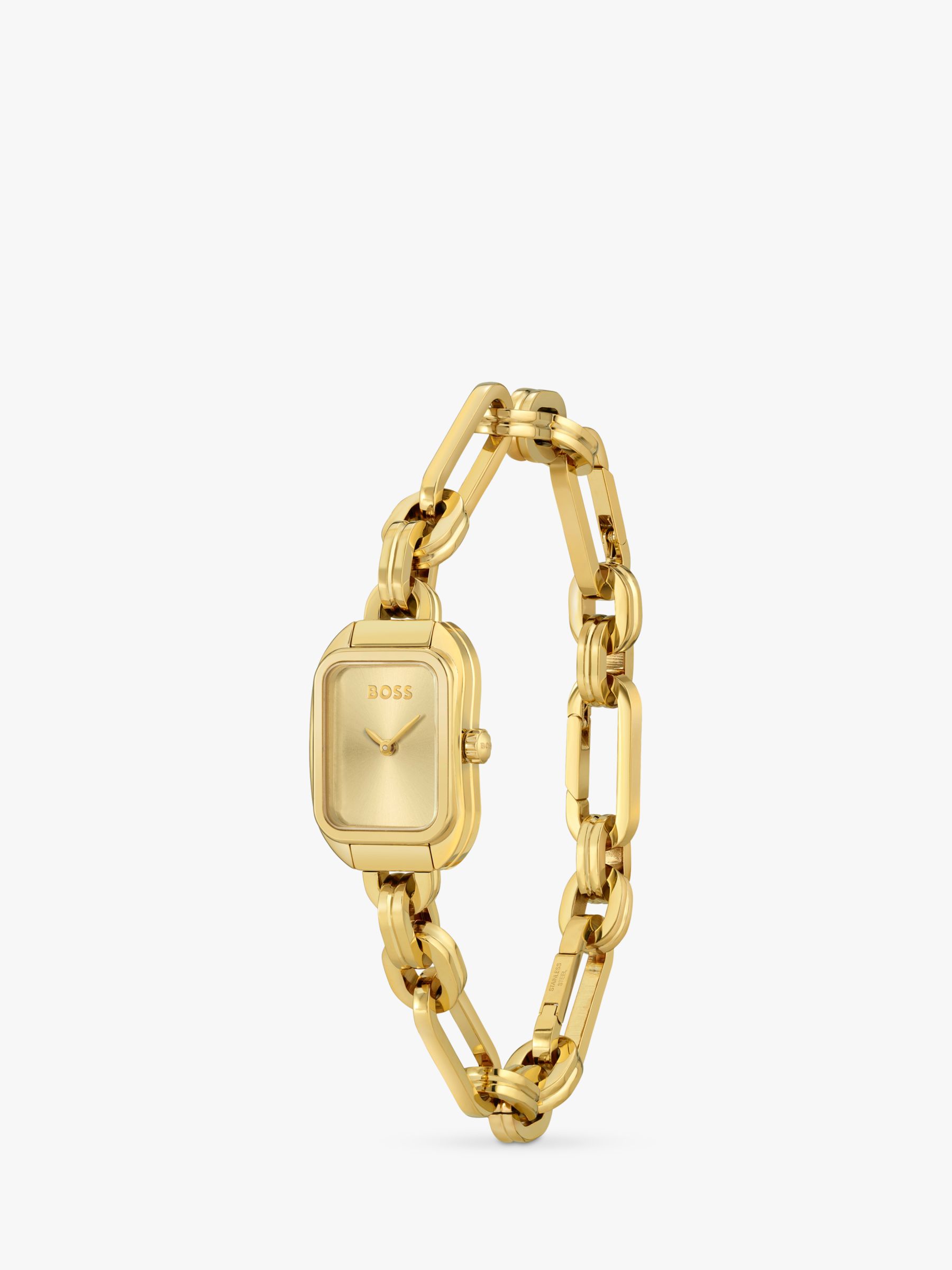 Buy BOSS 1502655 Women's Hailey Bracelet Strap Watch, Gold Online at johnlewis.com