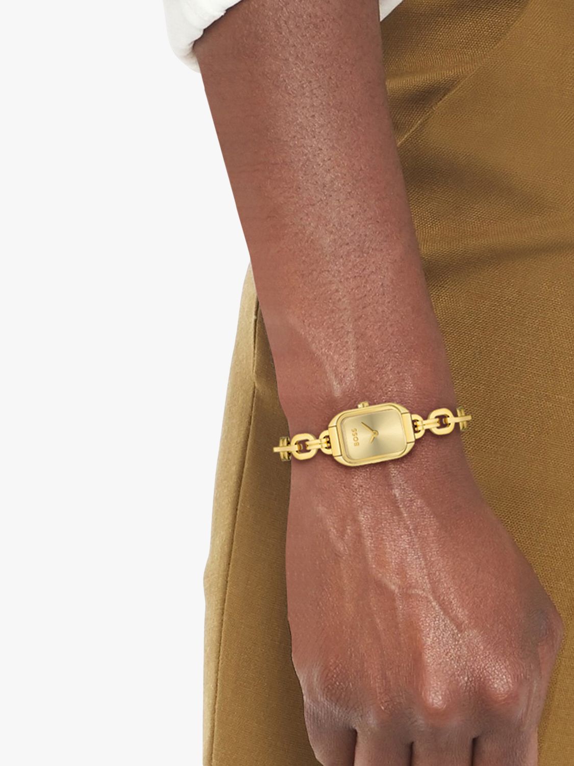 Buy BOSS 1502655 Women's Hailey Bracelet Strap Watch, Gold Online at johnlewis.com
