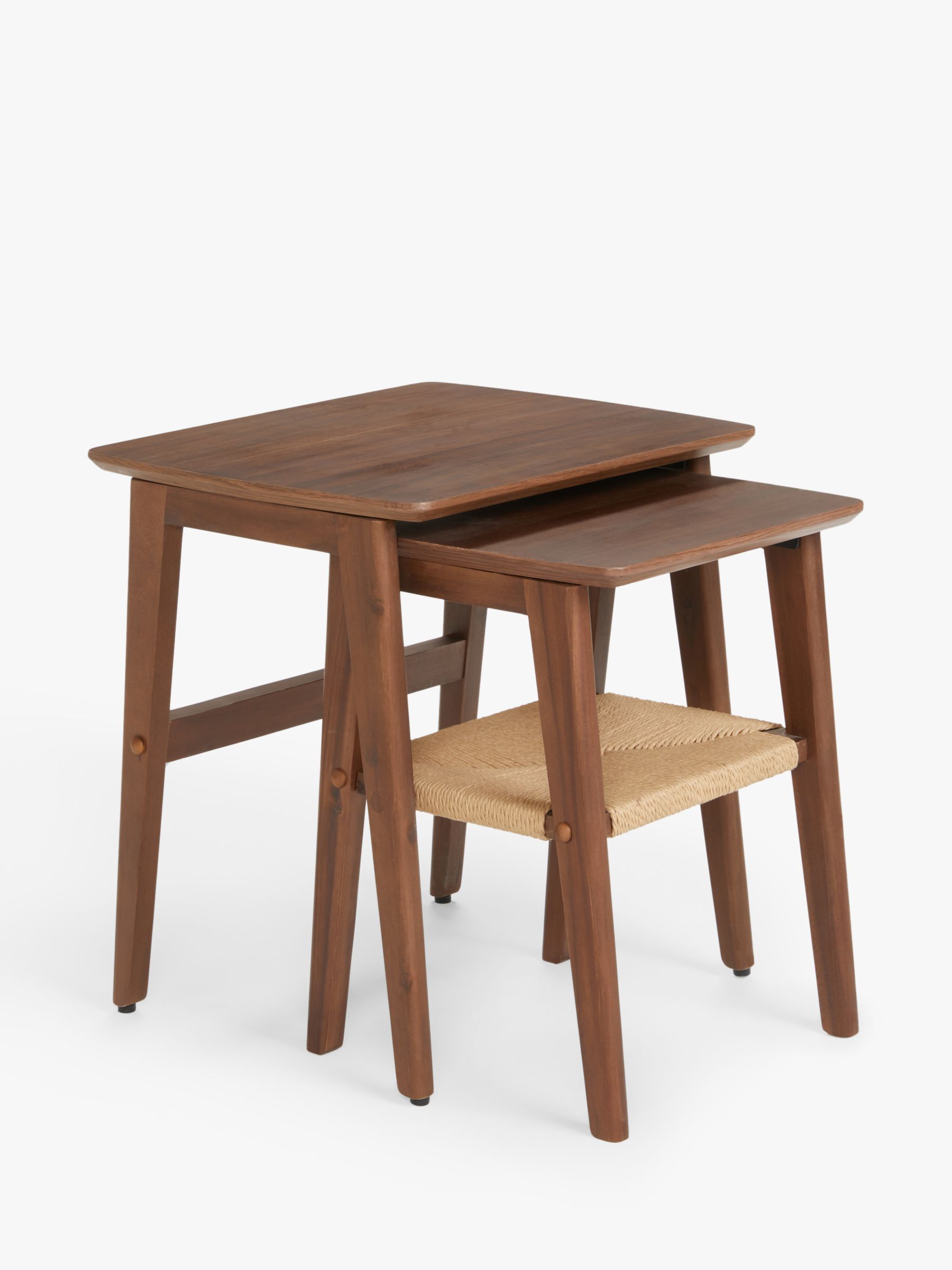 Photo of John lewis chord side table nest of 2 mid brown