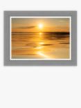 John Lewis Mike Shepherd 'Ocean Ripples' Framed Print, 63 x 83cm, Orange