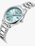 Rotary Women's Oxford Date Bracelet Strap Watch, Silver/Blue LB05092/77