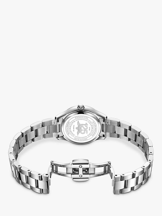 Rotary Women's Oxford Date Bracelet Strap Watch, Silver/Blue LB05092/77 