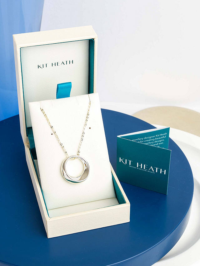 Kit Heath Bevel Cirque Pendant Necklace, Silver