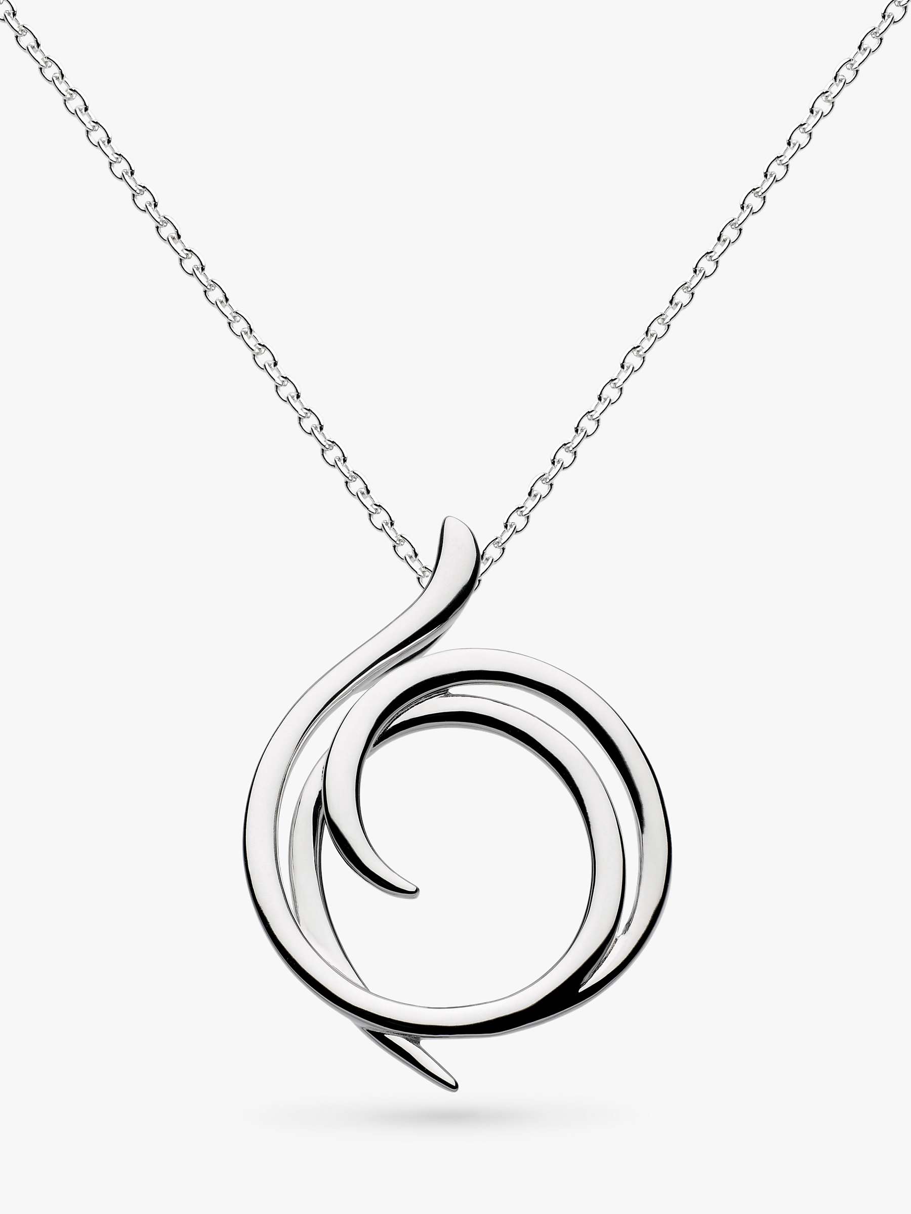 Buy Kit Heath Entwine Helix Wrap Pendant Necklace, Silver Online at johnlewis.com