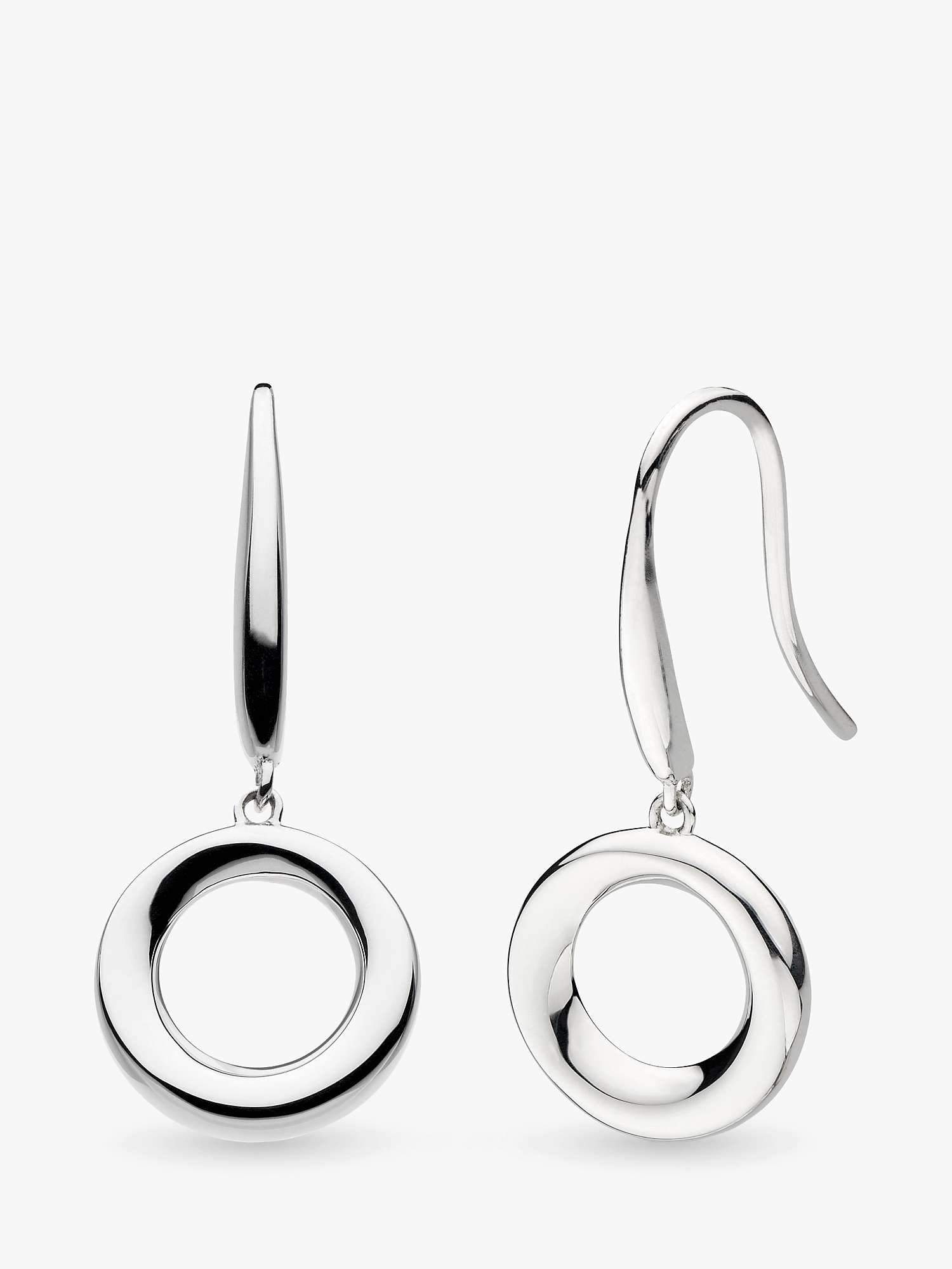 Buy Kit Heath Bevel Cirque Drop Earrings, Silver Online at johnlewis.com
