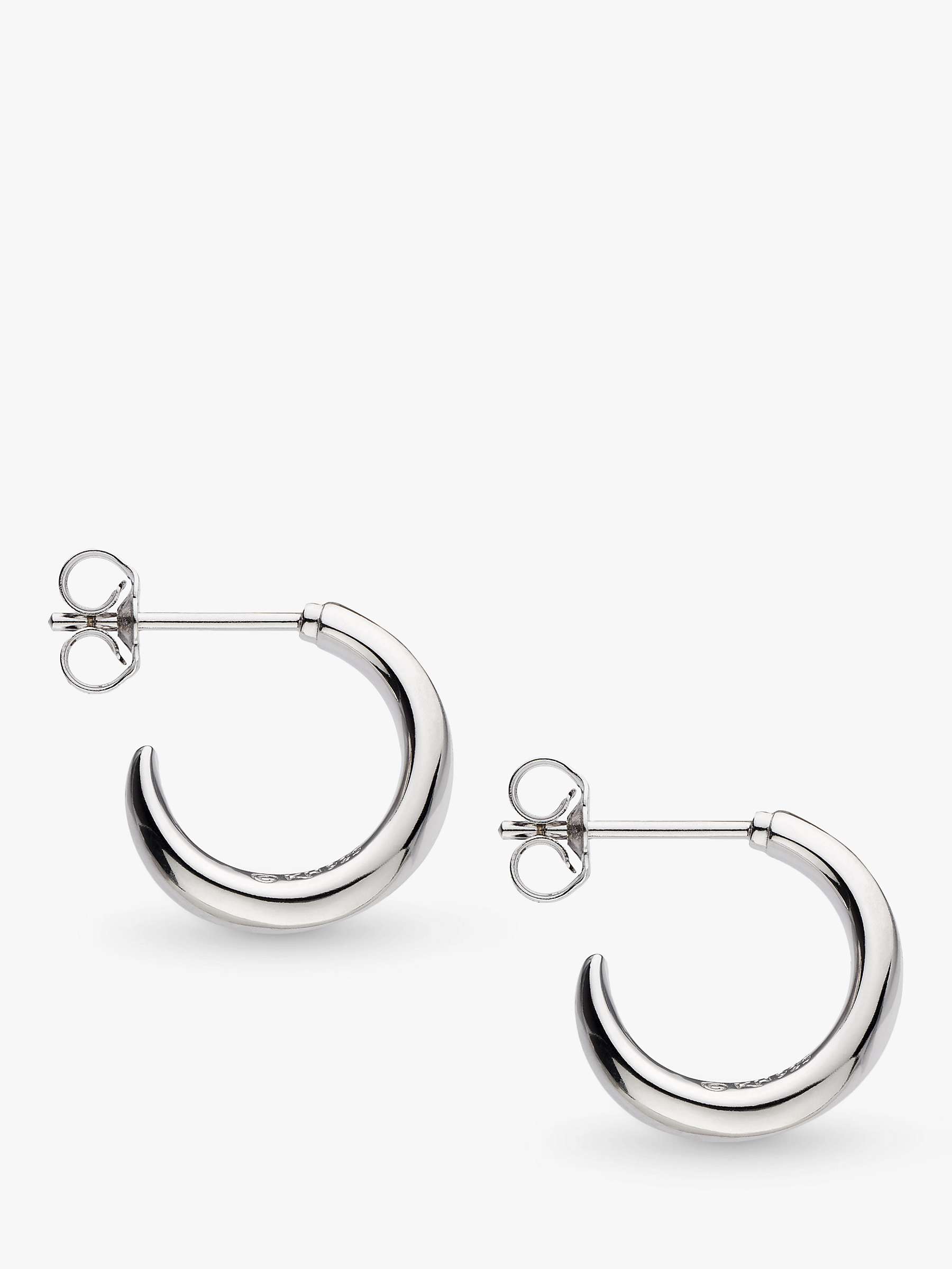 Buy Kit Heath Bevel Cirque Semi Hoop Earrings, Silver Online at johnlewis.com