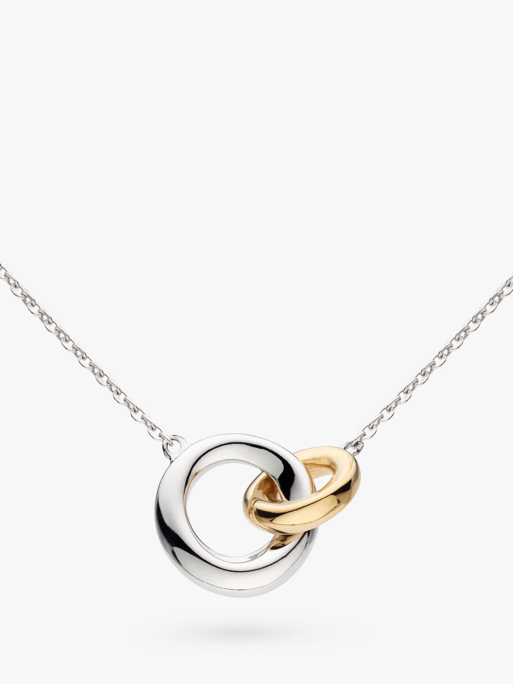 Kit Heath Bevel Cirque Link Chain Necklace, Silver/Gold at John Lewis ...