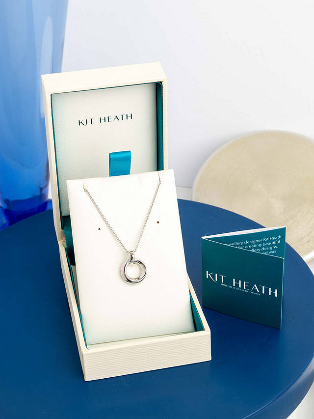 Kit Heath Bevel Cirque Pendant Necklace, Silver