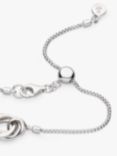 Kit Heath Bevel Trilogy Slider Bracelet, Silver