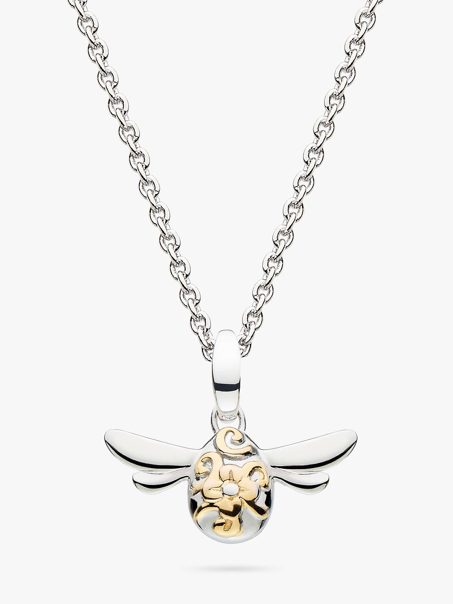 Buy Kit Heath Blossom Flyte Honey Bee Mini Pendant Necklace, Silver/Gold Online at johnlewis.com