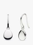 Kit Heath Coast Pebbles Droplet Drop Earrings, Silver