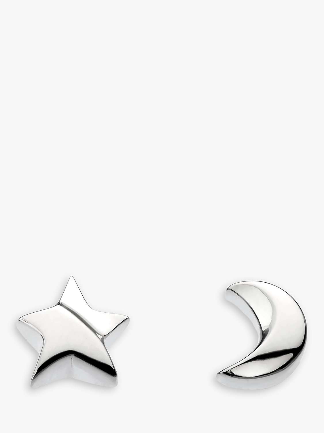 Buy Kit Heath Miniatures Moonlight Stud Earrings, Silver Online at johnlewis.com
