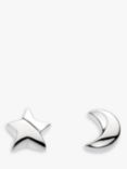 Kit Heath Miniatures Moonlight Stud Earrings, Silver