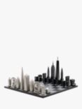 Skyline Chess London VS New York Stainless Steel Wooden Chess Set
