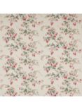 Colefax and Fowler Fuchsia Linen Furnishing Fabric, Red/Forest