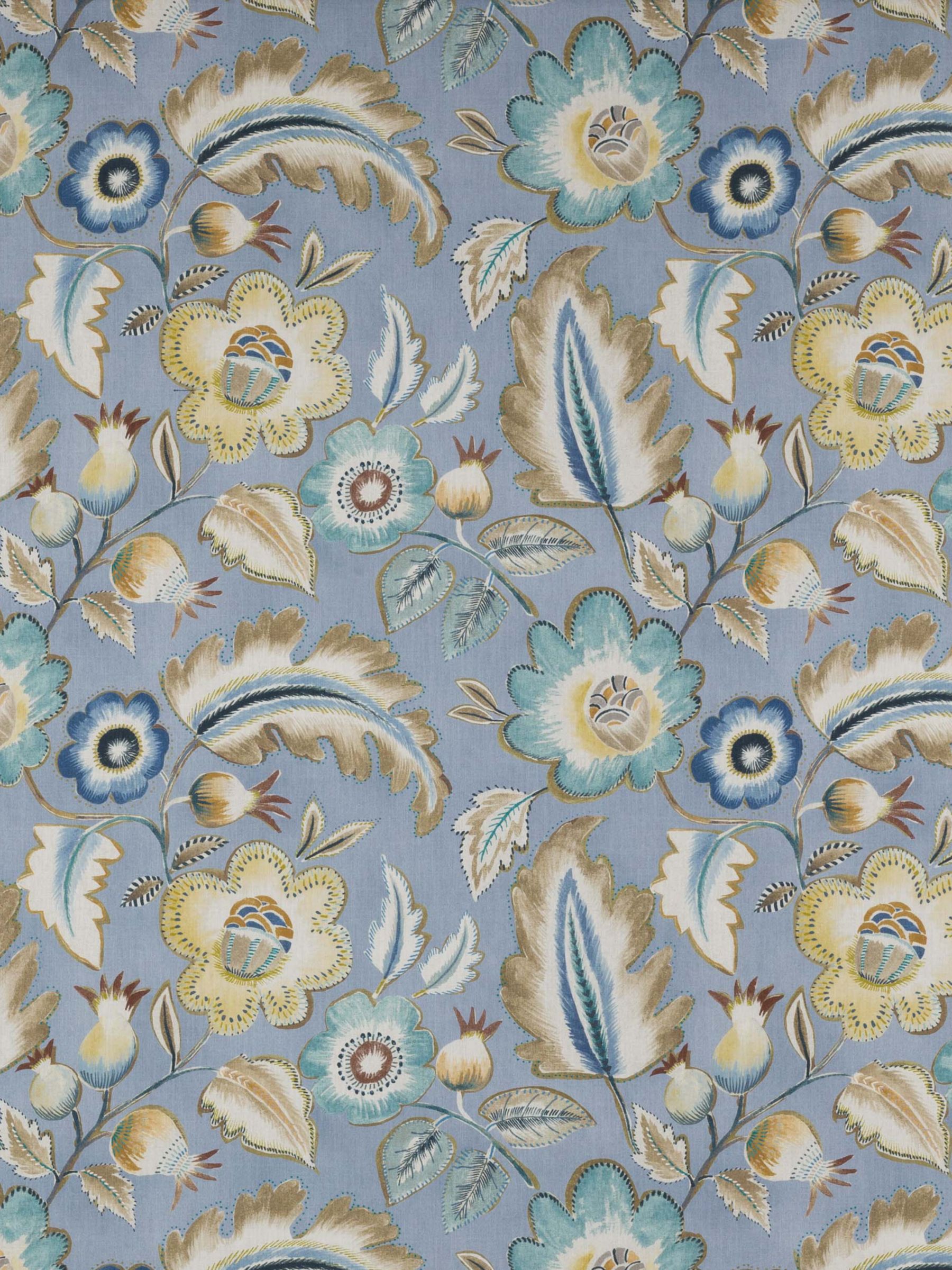 Jane Churchill Piper Furnishing Fabric, Soft Blue