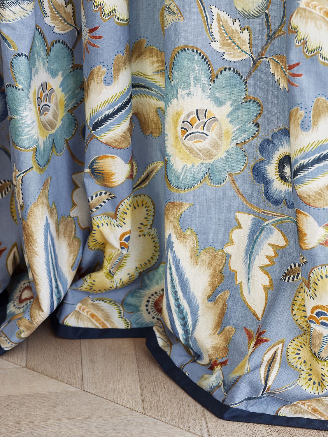 Jane Churchill Piper Furnishing Fabric, Soft Blue