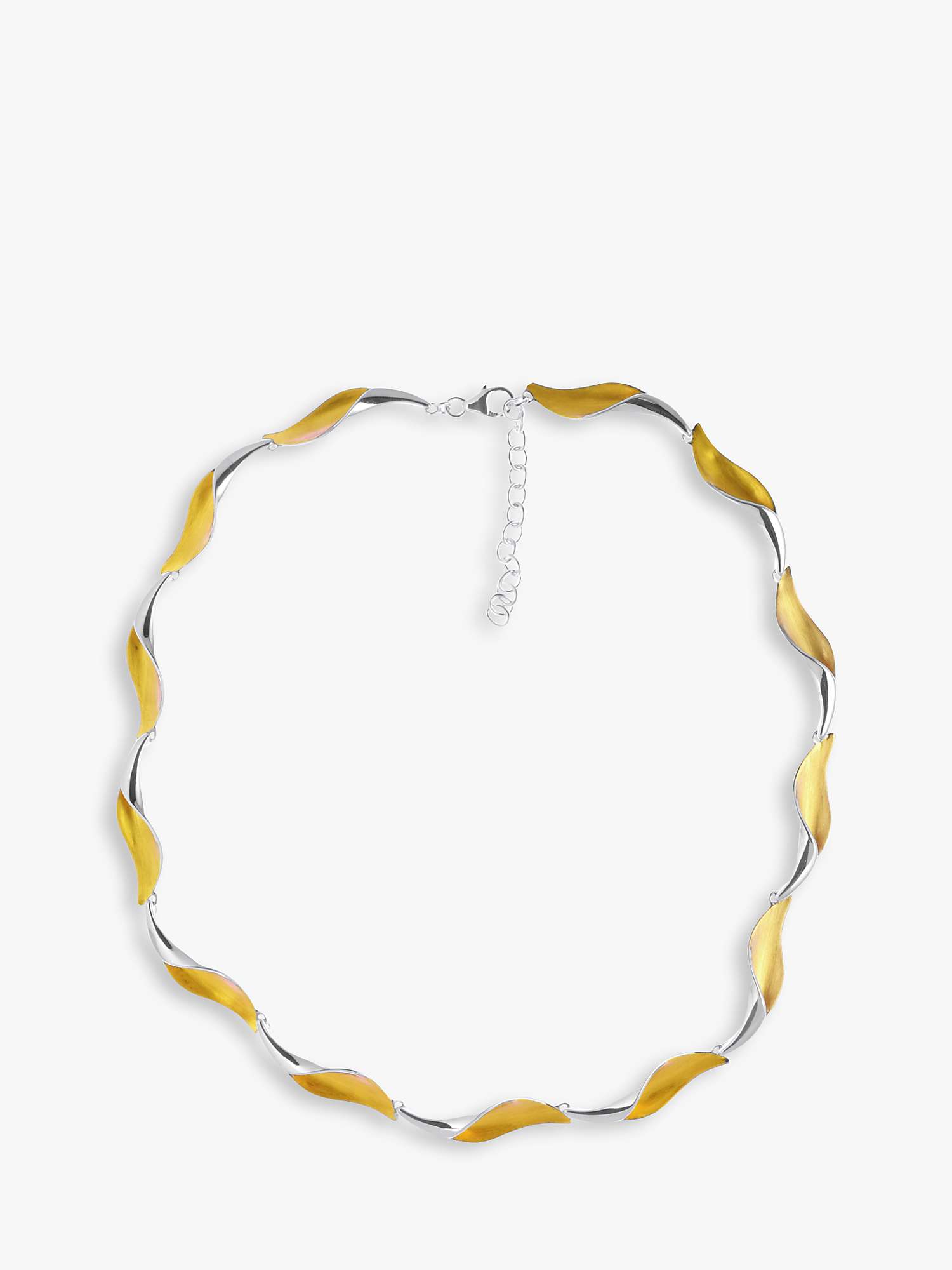 Buy Nina B Lily Two Tone Link Chain Necklace, Silver/Gold Online at johnlewis.com