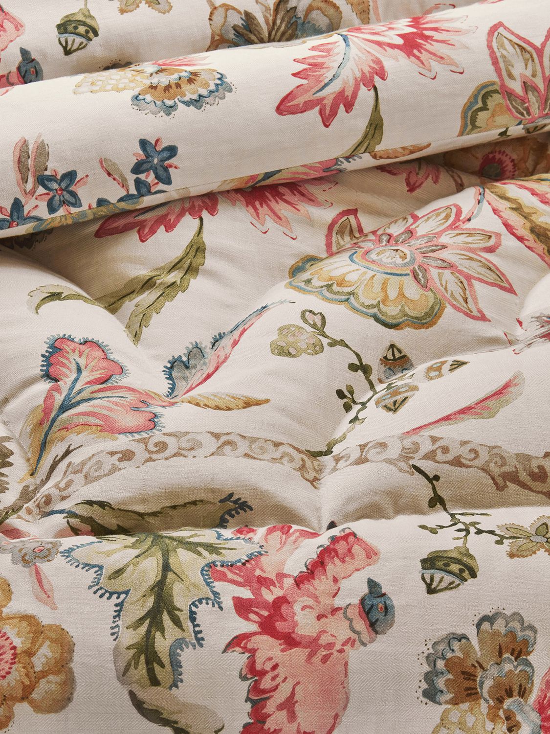 Colefax and Fowler Belvedere Furnishing Fabric, Pink/Green