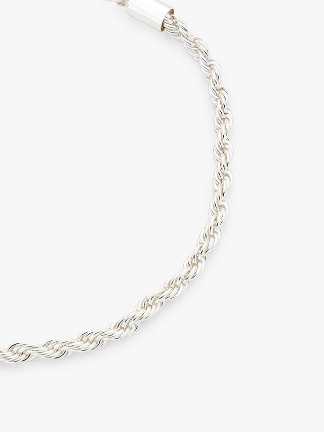 John Lewis Rope Chain Bracelet, Silver