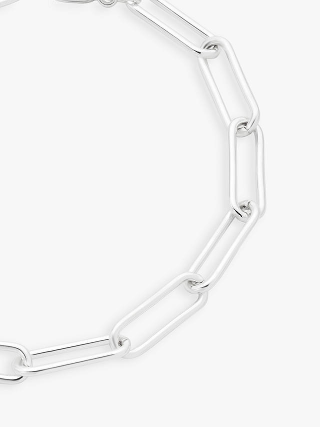 John Lewis Paperclip Link Chain Bracelet, Silver