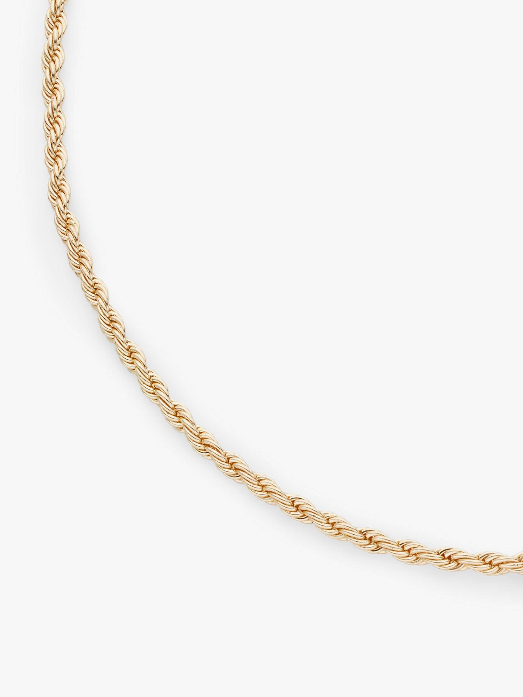 Buy John Lewis Rope Chain Necklace, Gold Online at johnlewis.com