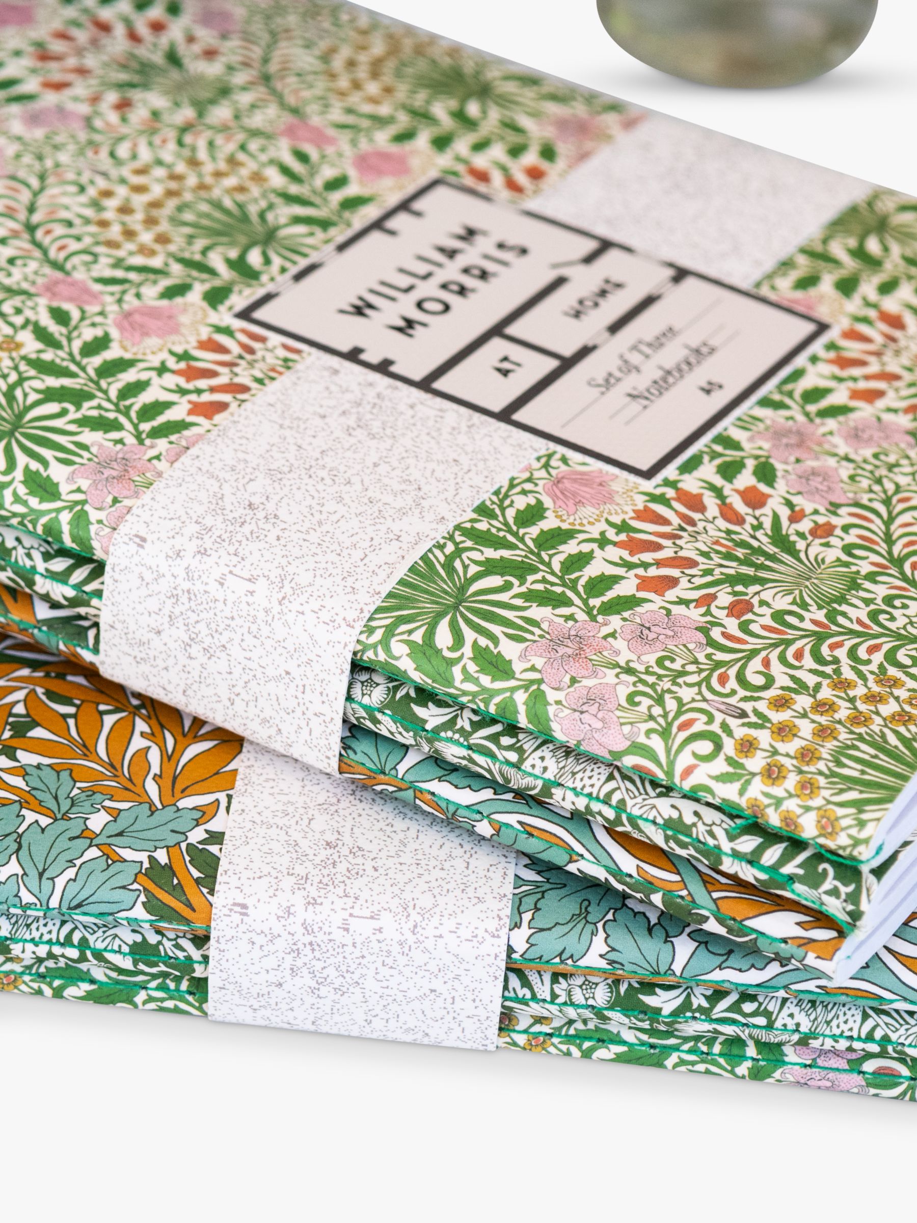 William Morris At Home Useful & Beautiful A5 Notebooks, Set of 3