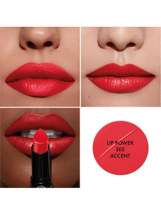 Giorgio Armani Lip Power Vivid Colour Long Wear Lipstick, 305 at John Lewis  & Partners