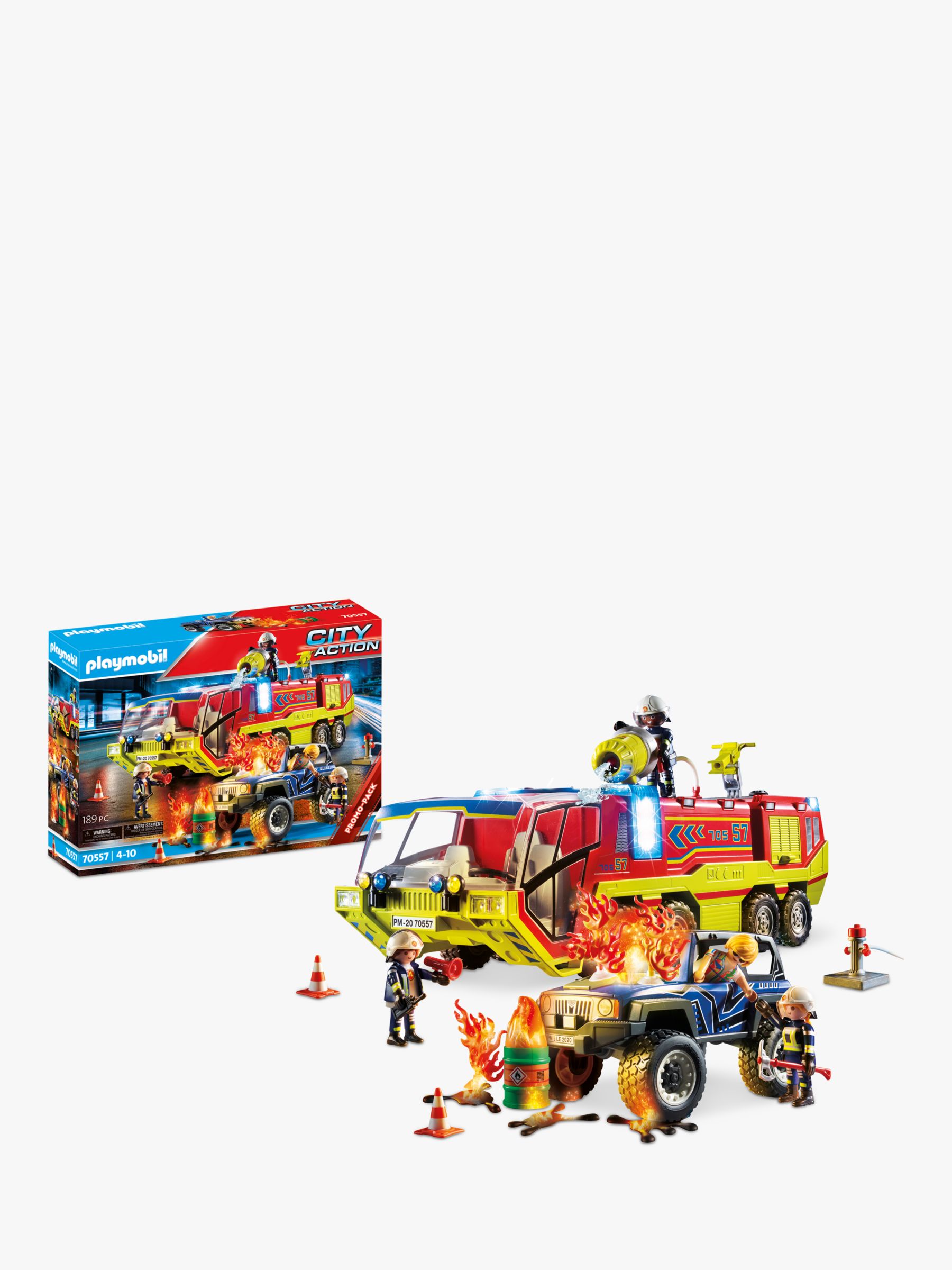 tragt Kollegium Næb Playmobil City Action 70557 Fire Engine and Truck