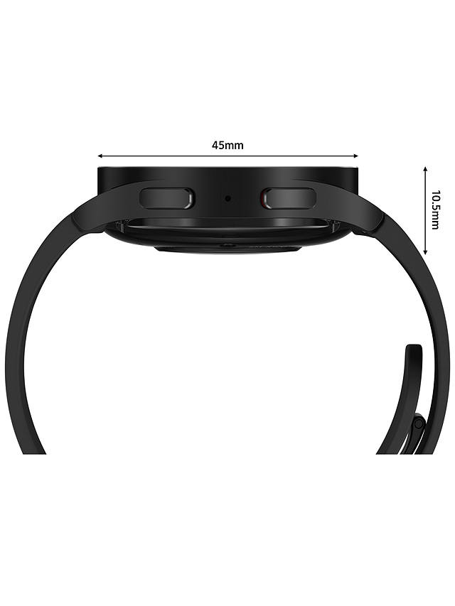 Buy Samsung Galaxy Watch5 Pro, Bluetooth, 45mm, Titanium with Silicone Strap Online at johnlewis.com