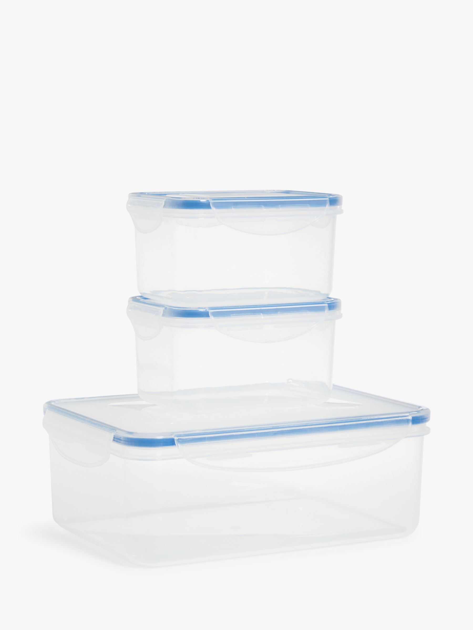 Sistema KLIP IT Accents Collection Food Storage Containers, Clear/Blue,  18-Piece Set 