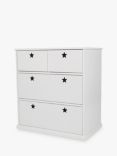 Great Little Trading Co Star Bright 4 Drawer Chest, White