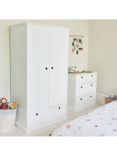 Great Little Trading Co Star Bright Double Wardrobe, White